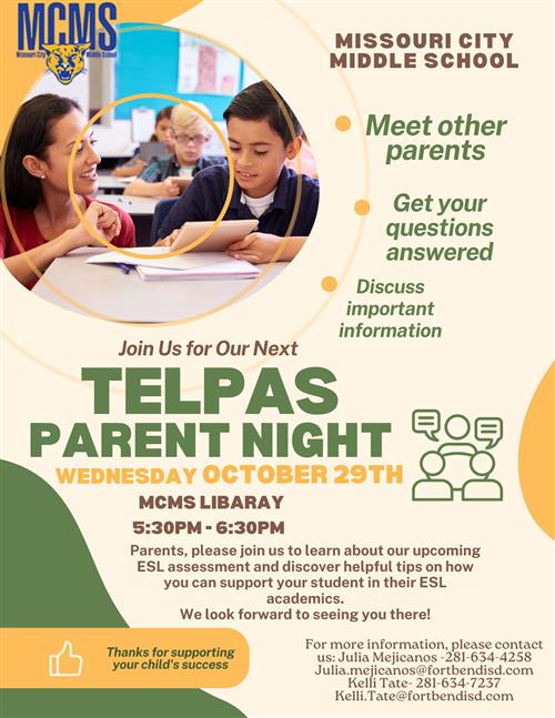  TELPAS Parent Night